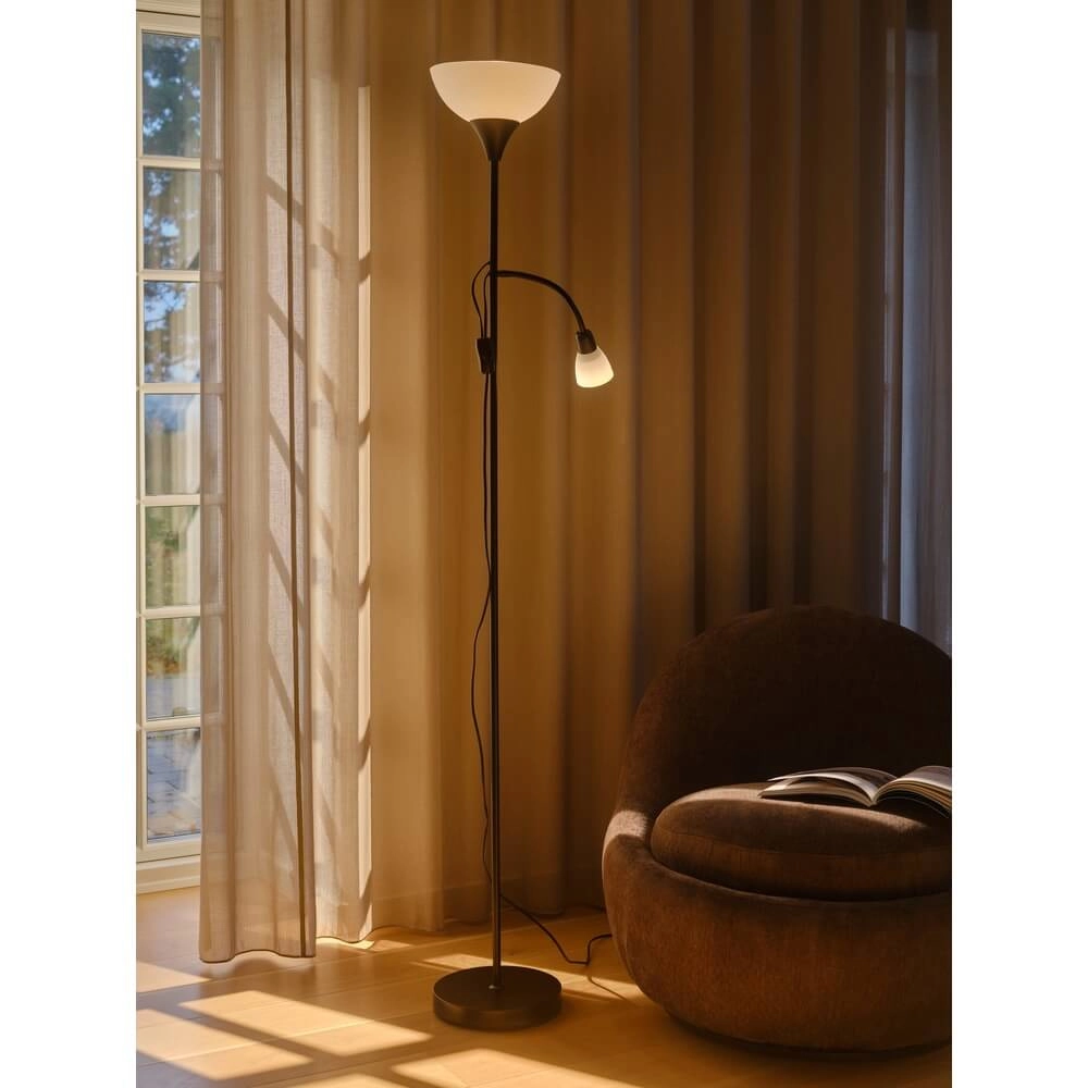 Classic reading lamp Lauria black Nordlux 5704924024634