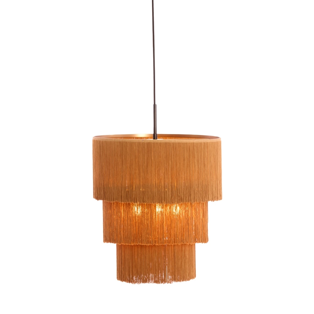String pendant lamp Malaika Ø 45cm - brown Light & Living 8717807810481