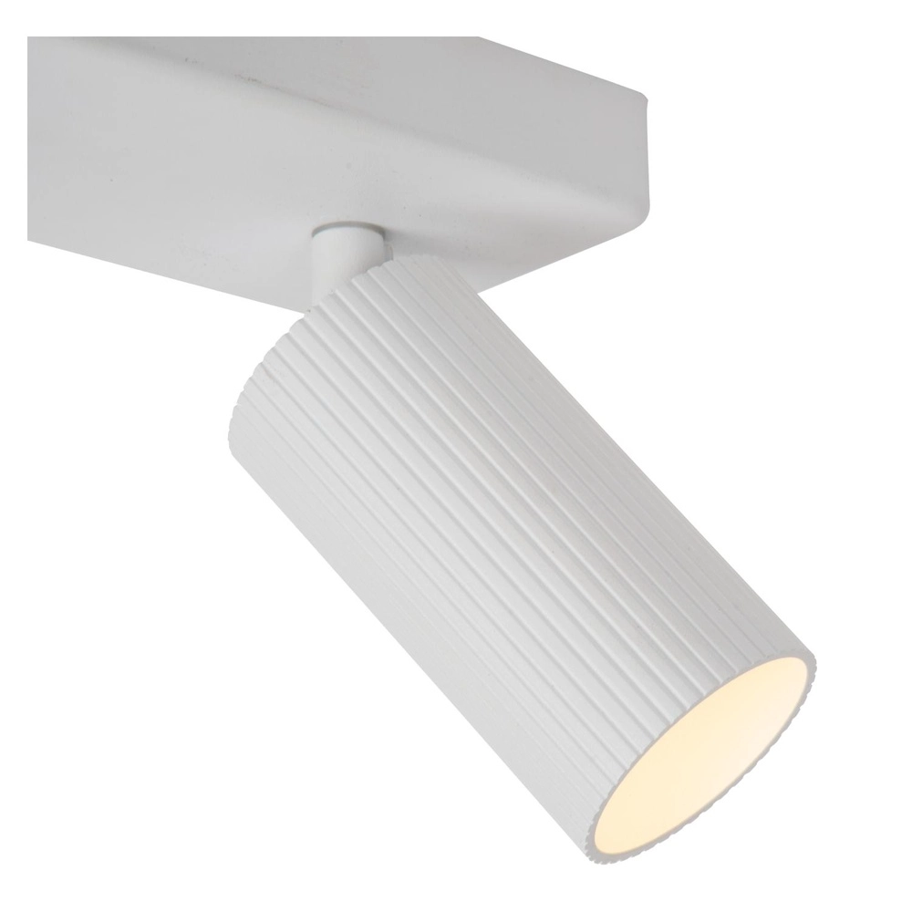 Surface-mounted ceiling spot Clubs 2-light white Lucide 5411212093516