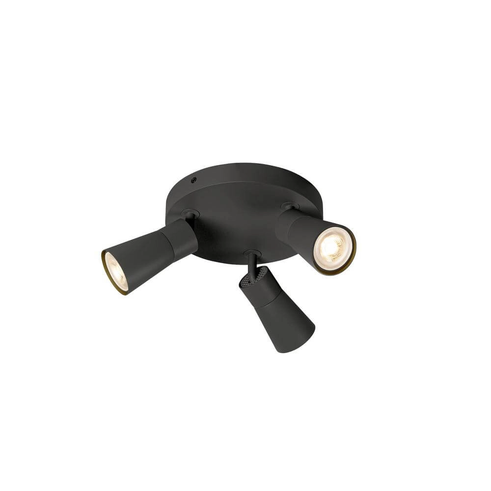 Round spotlight Puri 2.0 Cone black 3-lights