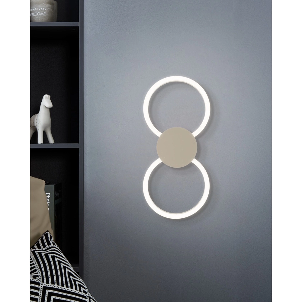 Design wall lamp Venticello 1 sand brown Eglo 9008606357475