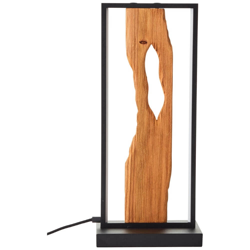 Led table lamp Chaumont with wood Brilliant 4004353411793