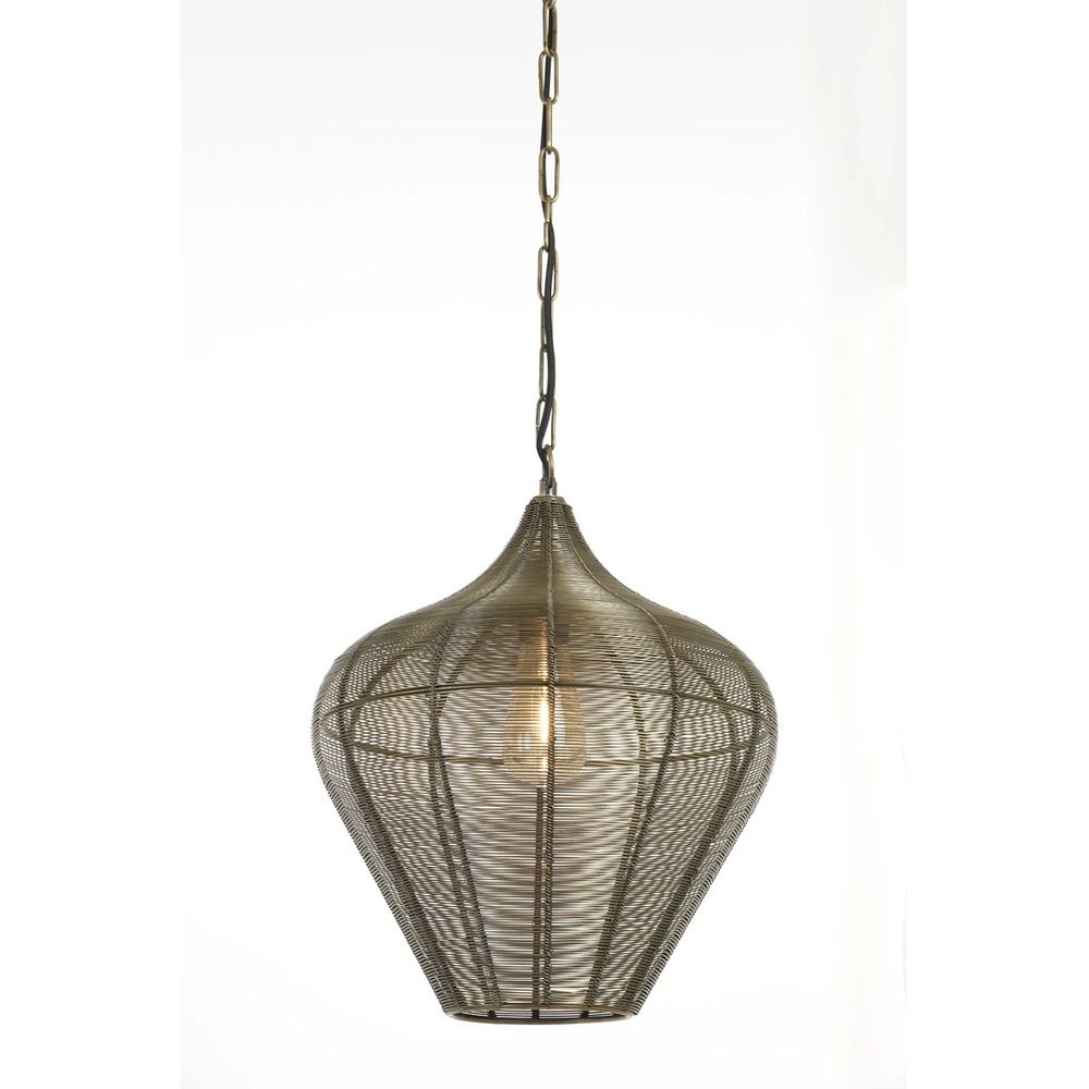 Pendant lamp Alvaro bronze Ø 36cm Light & Living 8717807634100
