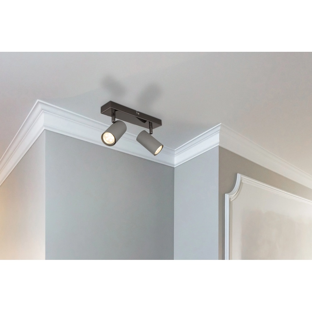 Ceiling lamp 2-lights Robby gunmetal Globo 9007371474547