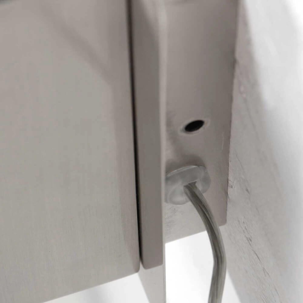 Bed lamp stainless steel Upround With charger and USB Steinhauer 8712746170443