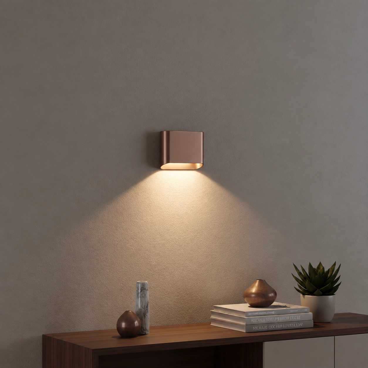 Wall lamp Diaz 1L Brushed bronze