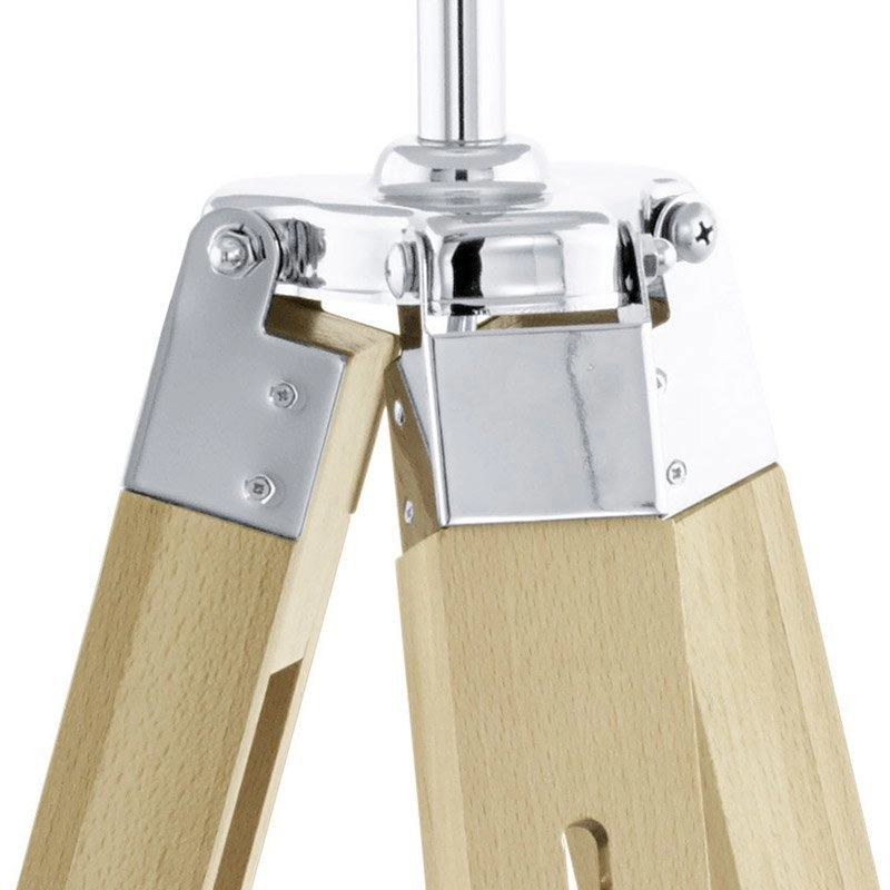 Standing lamp Lantada 106cm Tripod wood with beige Eglo 9002759441142