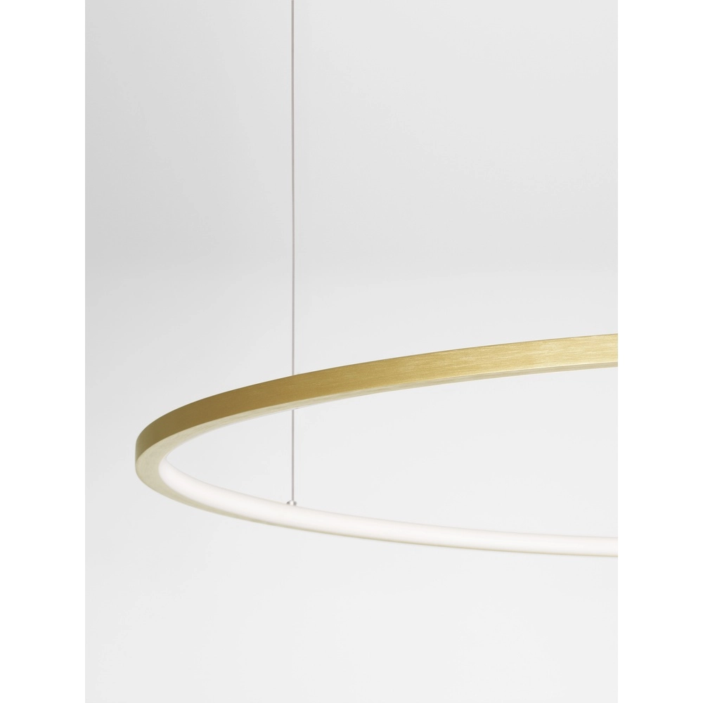 Round pendant lamp Tarquin gold Ø 100cm Lyora 5212017438355