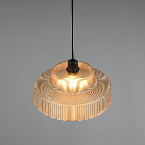 Classic pendant lamp Abella Amber glass Trio 4017807682021