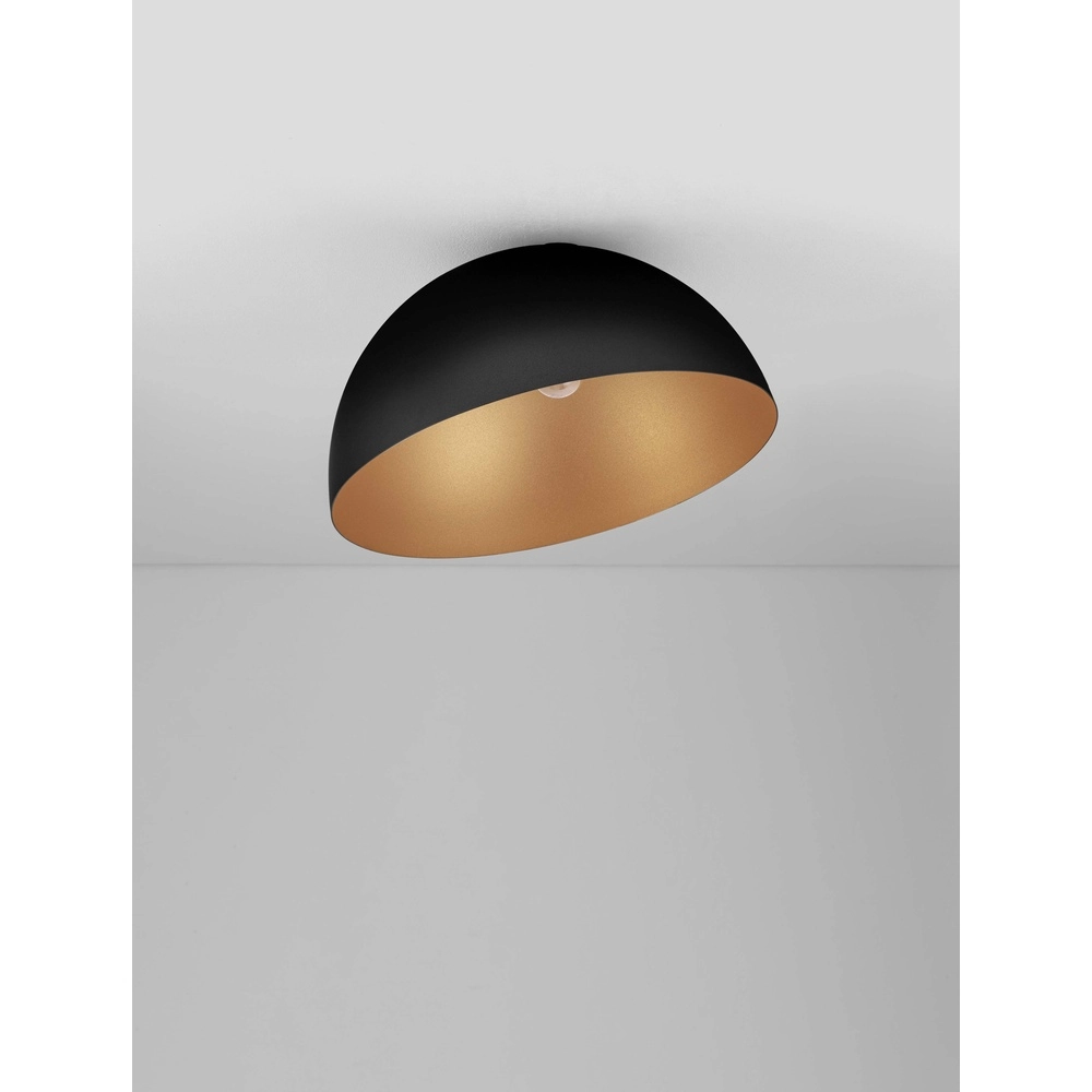 Ceiling lamp Onia black with gold Ø 50cm Lyora 5212017458087