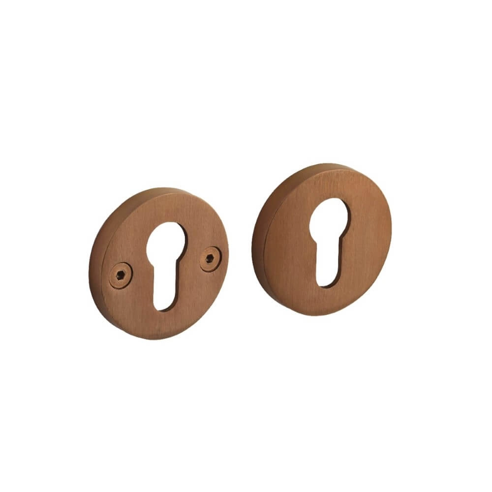 Set of 2 Cylinder Rosettes Shiraat Copper matt