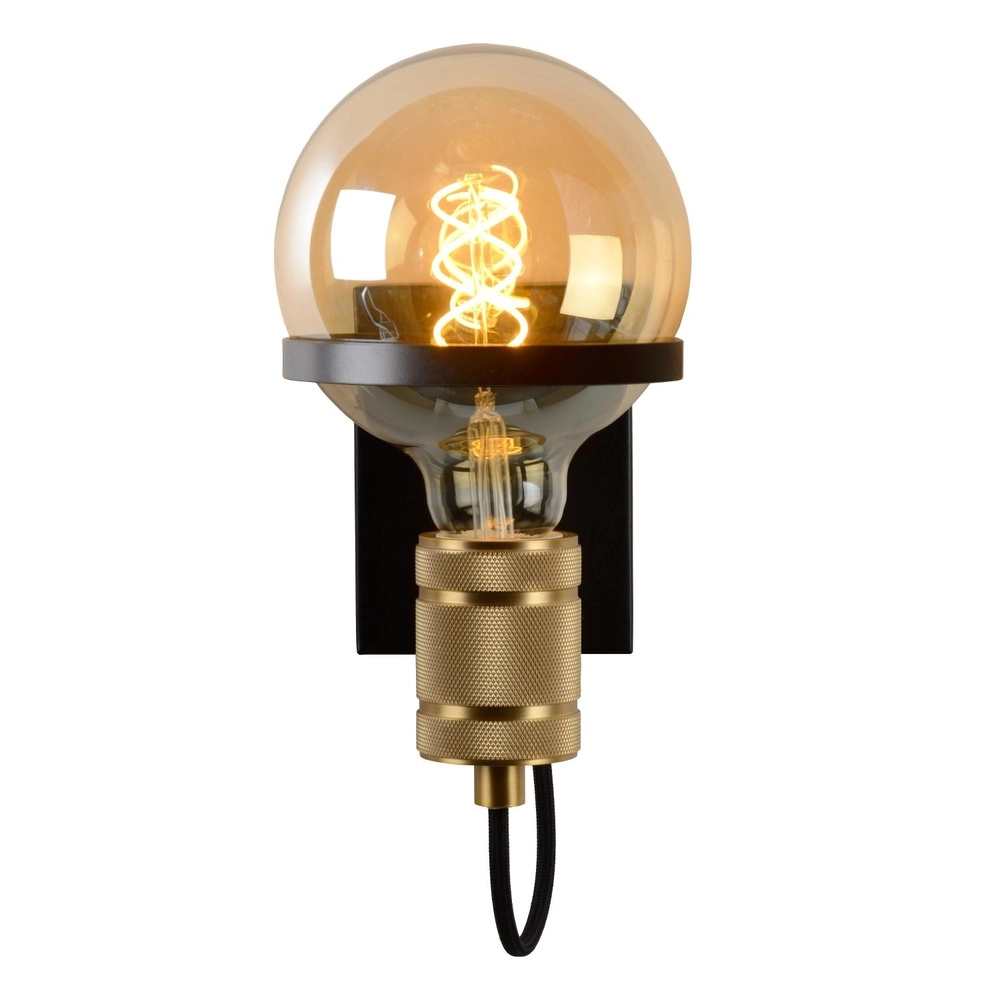 Wall light Ottelien Black Lucide 5411212302458