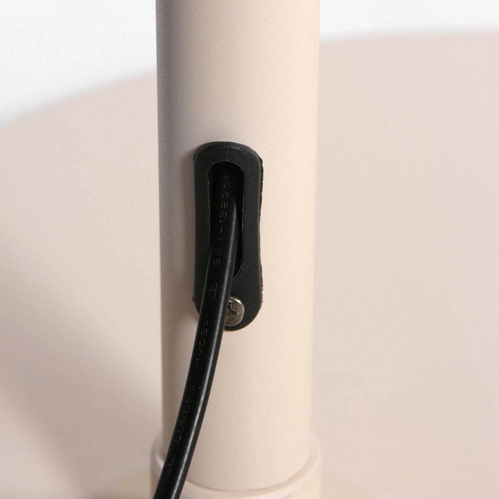 Arc lamp Sparkled Light cream with white ball shade Ø 45cm Steinhauer 8712746179958