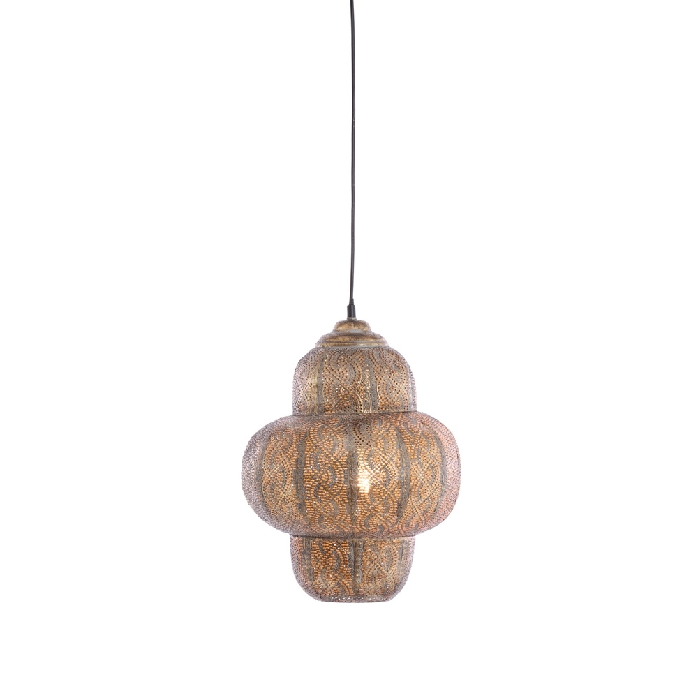 Tiffany pendant lamp Ryota brown Ø 30.5cm Light & Living 8717807831394