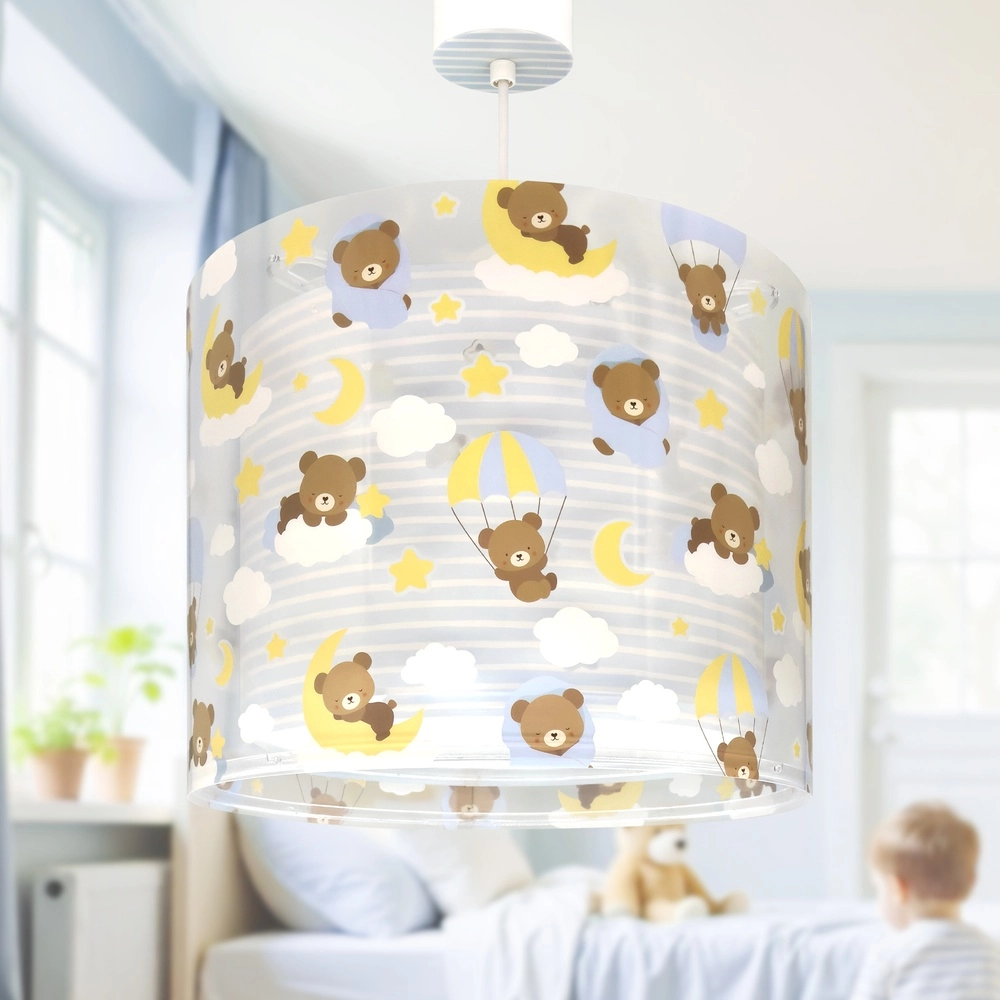 Children's room pendant lamp Baby Teddy blue Dalber 8420406002668