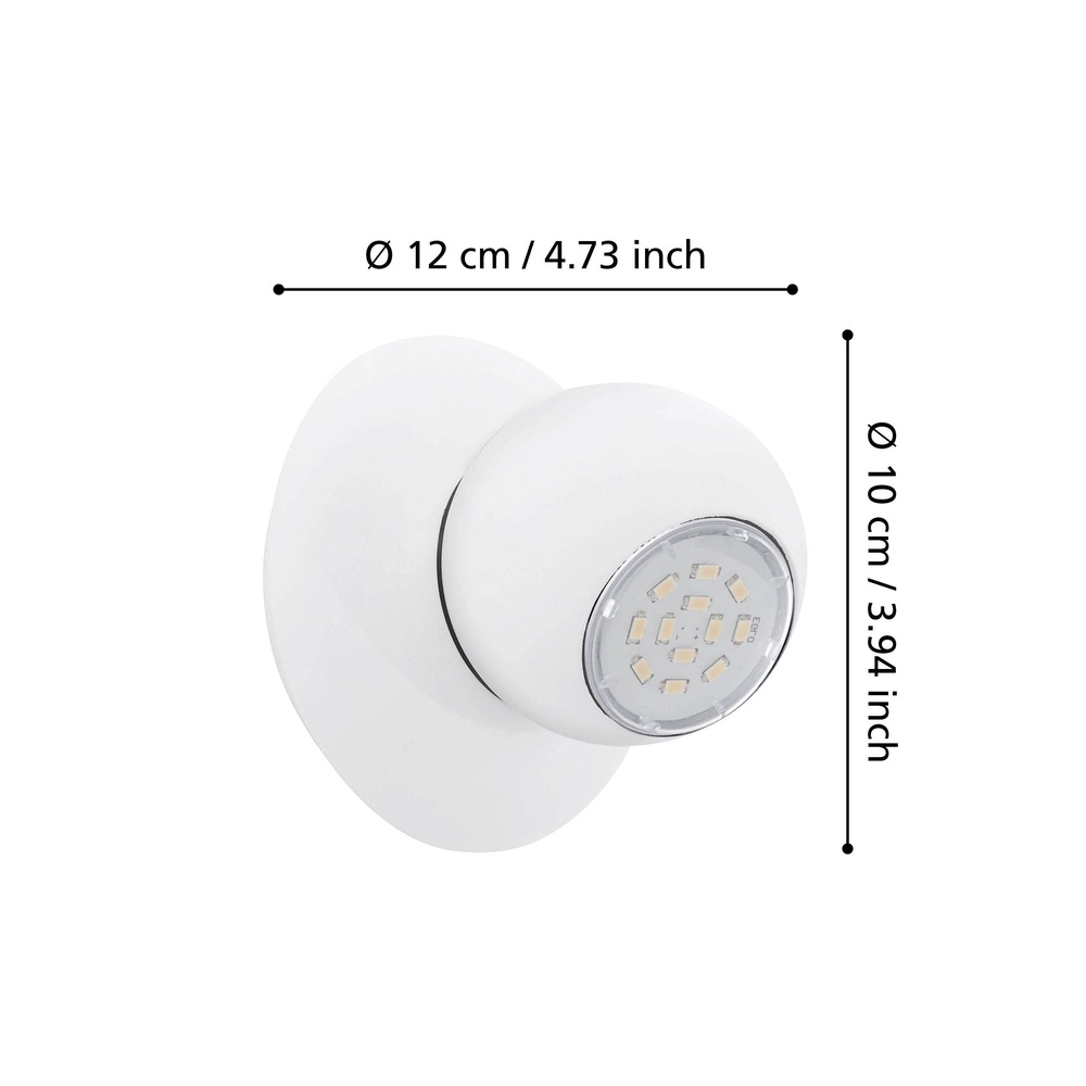 Wall light Norbello 3 white Eglo 9002759931674