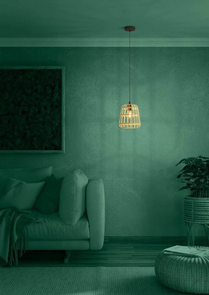 Rattan hanging lamp Montezuelo Ø 24cm Stars of Light 9008606240517