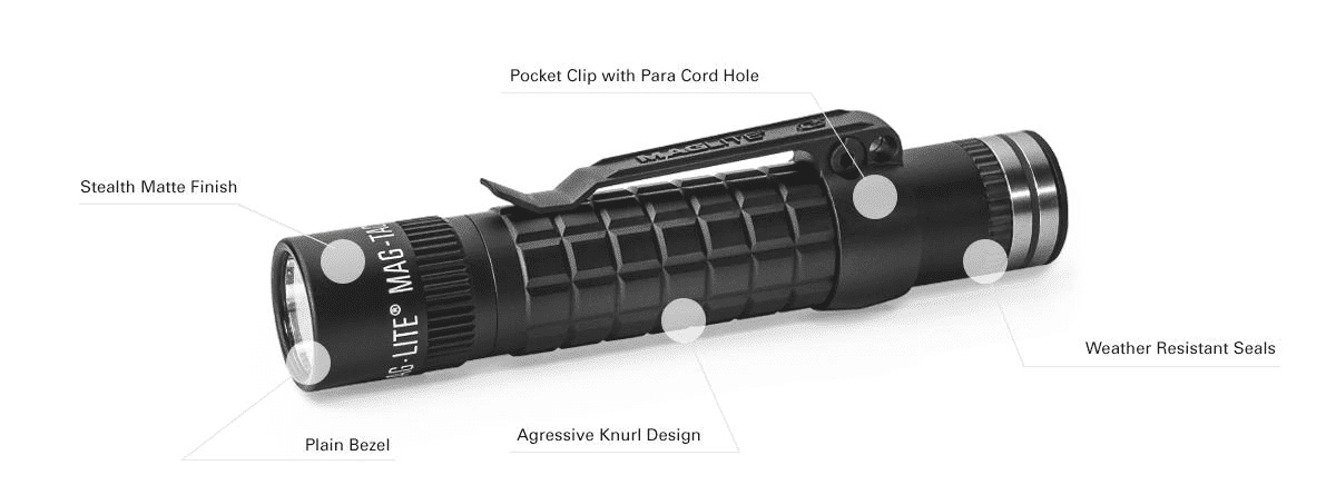 Flashlight Mag Tac Plain Bezel Rechargeable LED Maglite 38739680279