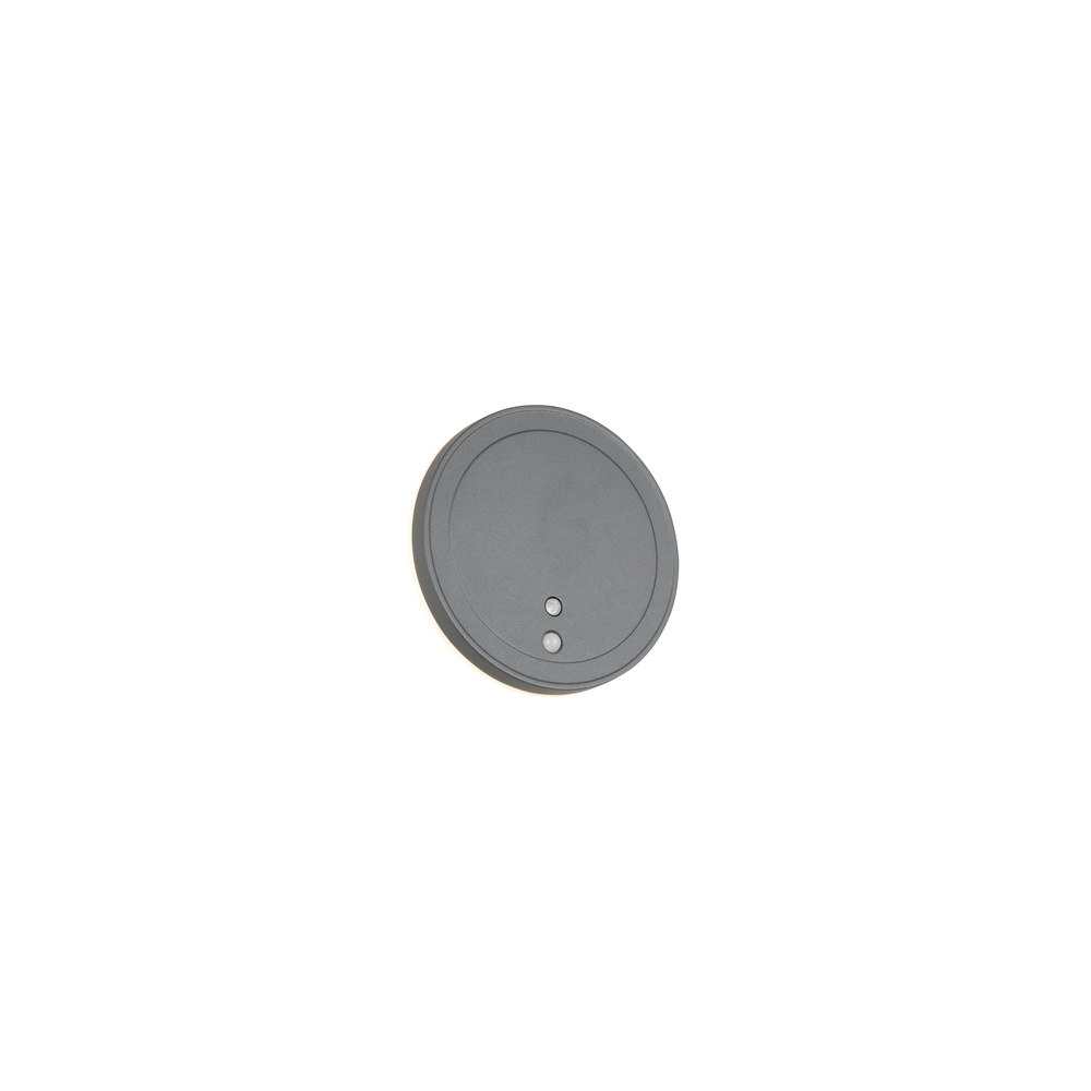 Design wall lamp Fortaleza round anthracite