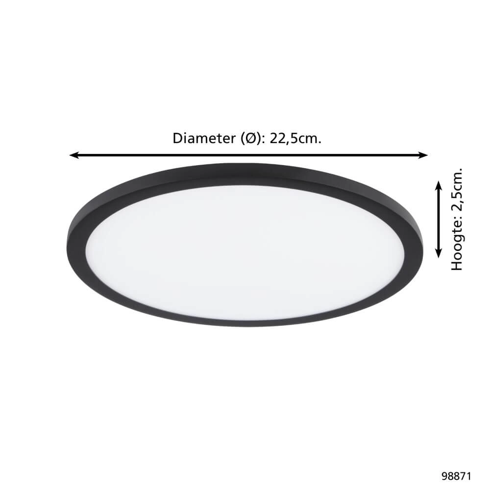Recessed lamp Fueva Flex black 4000K Eglo 9002759988715