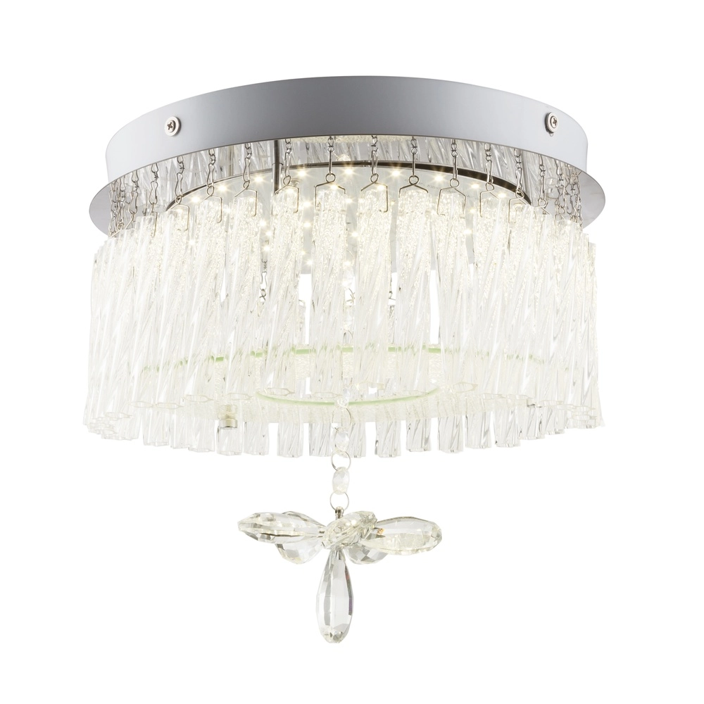 Round ceiling lamp Mathilda chrome Globo 9007371334346