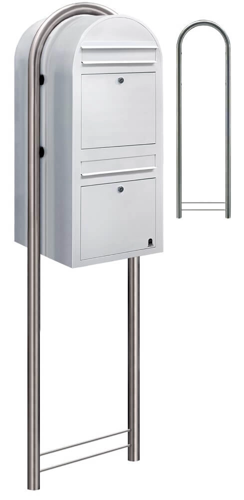 Mailbox Duo 9016 White Bobi 6417237014078