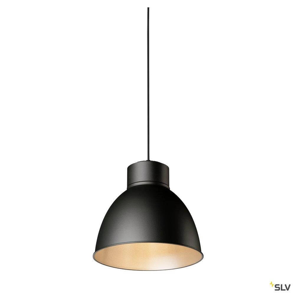 Pendant lamp Para Dome black Ø 12.7cm SLV 4024163252935