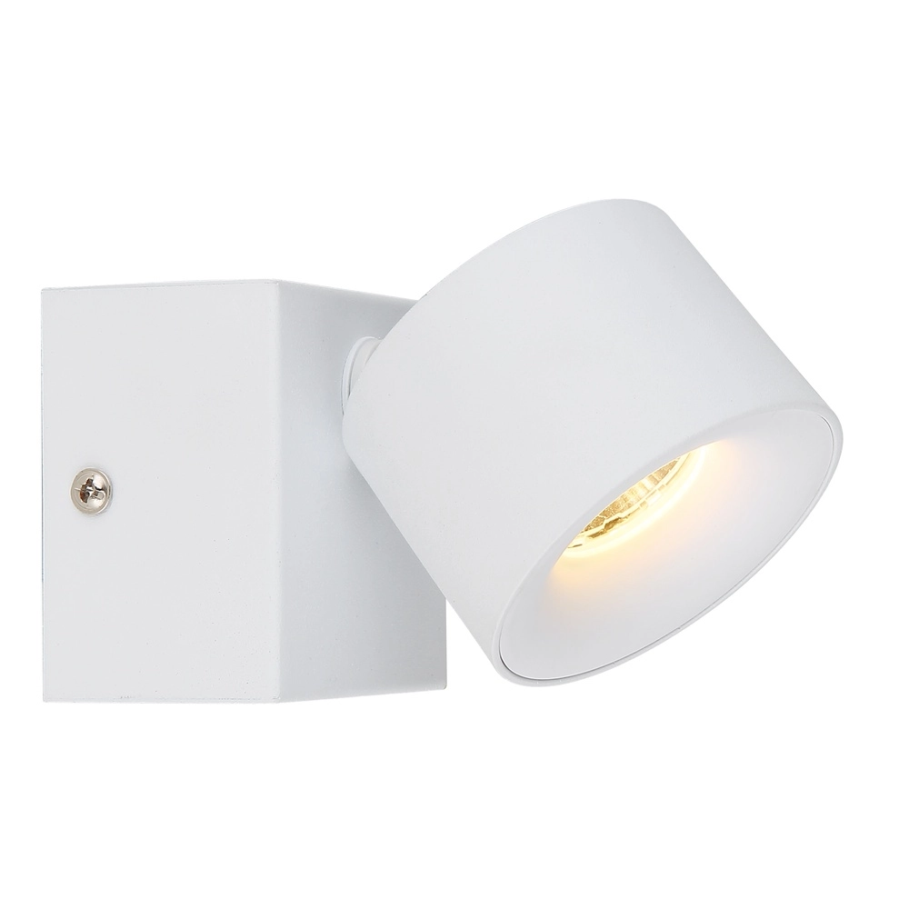 Sleek wall lamp Rae white