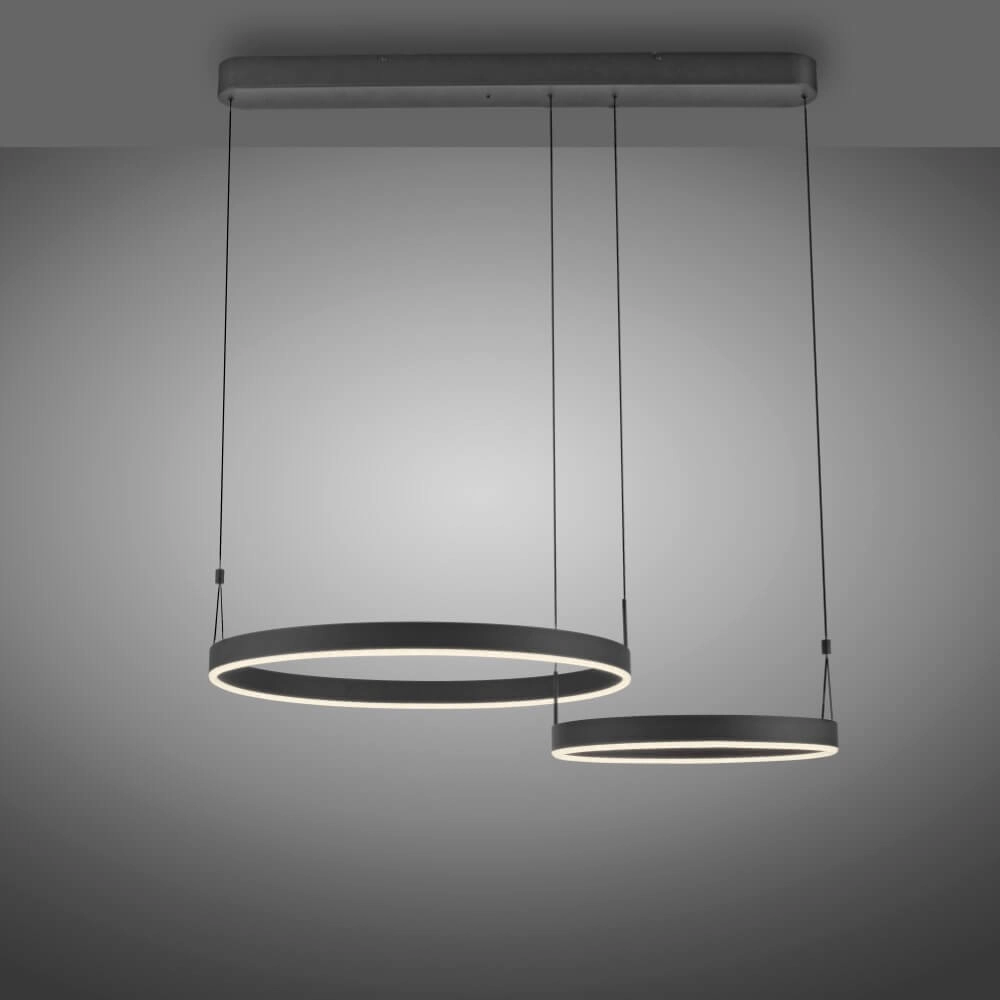 Design pendant lamp Esko black Paul Neuhaus 4012248384565