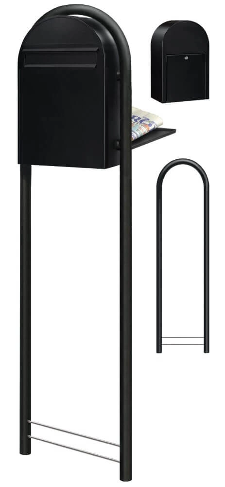 Mailbox Classic B 9005 Structure black Bobi 6417237006325