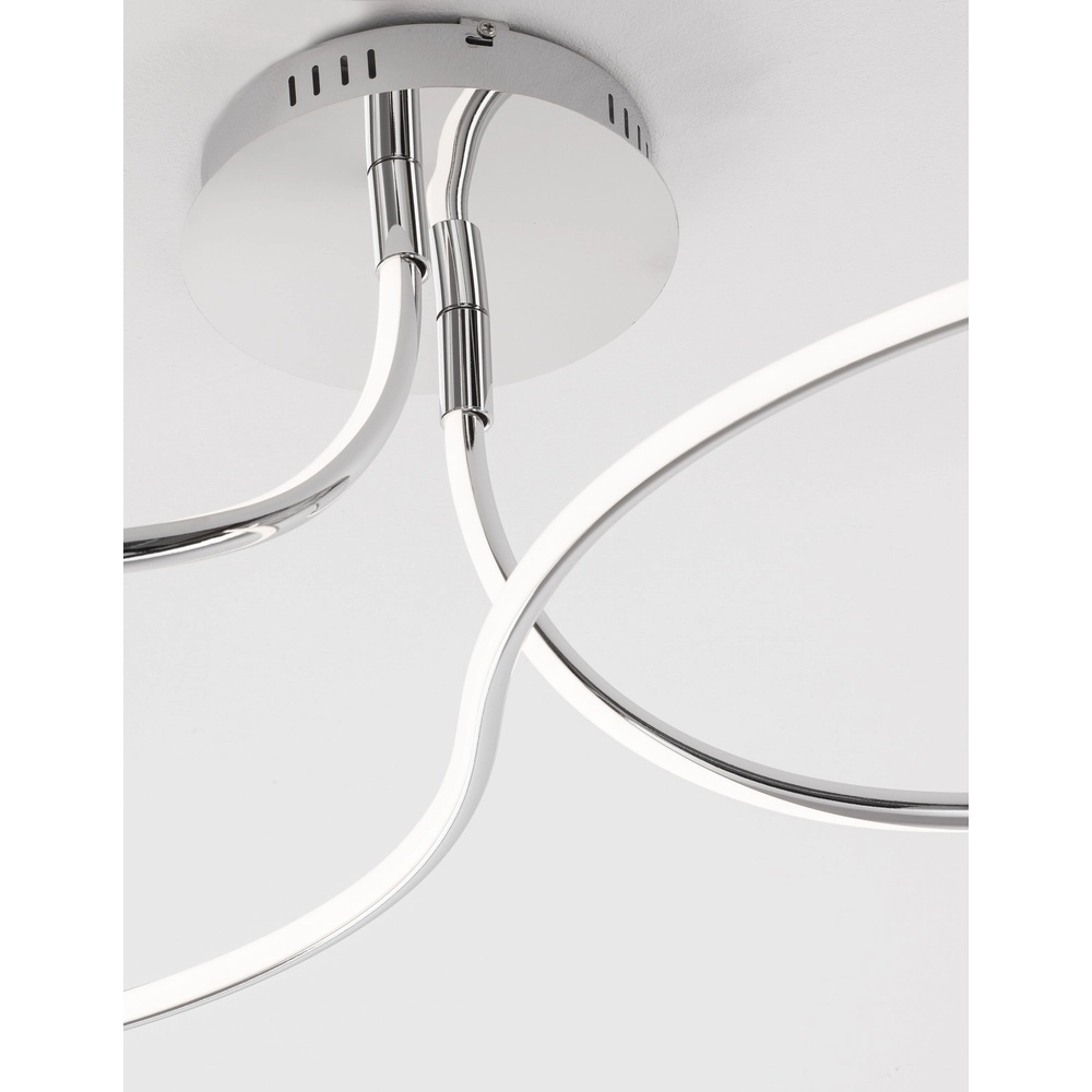 Ceiling lamp Fungo Curl chrome Lyora 5212017419873