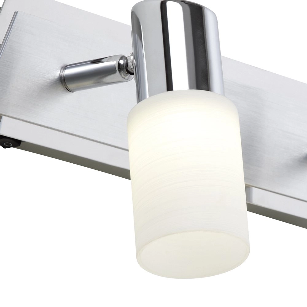 LED ceiling spot Series 8214 2-light metal gray with chrome Trio 4017807220896