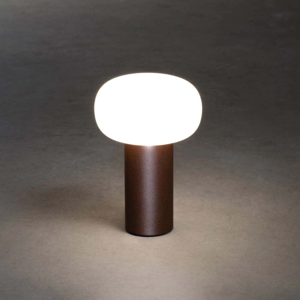Rechargeable table lamp Antibes rust brown KonstSmide 7318308269726
