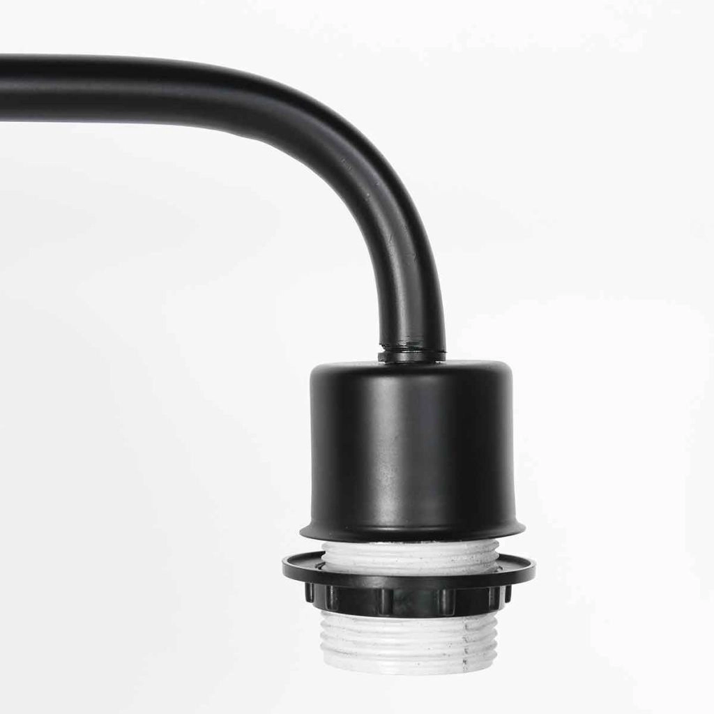 Black floor lamp Bloeba with cork cap Ø40cm Steinhauer 8712746180503