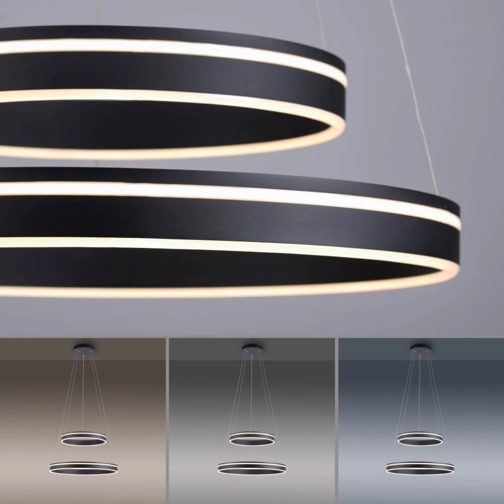 Pendant lamp Q-Vito Ø 59cm anthracite Paul Neuhaus 4012248367445