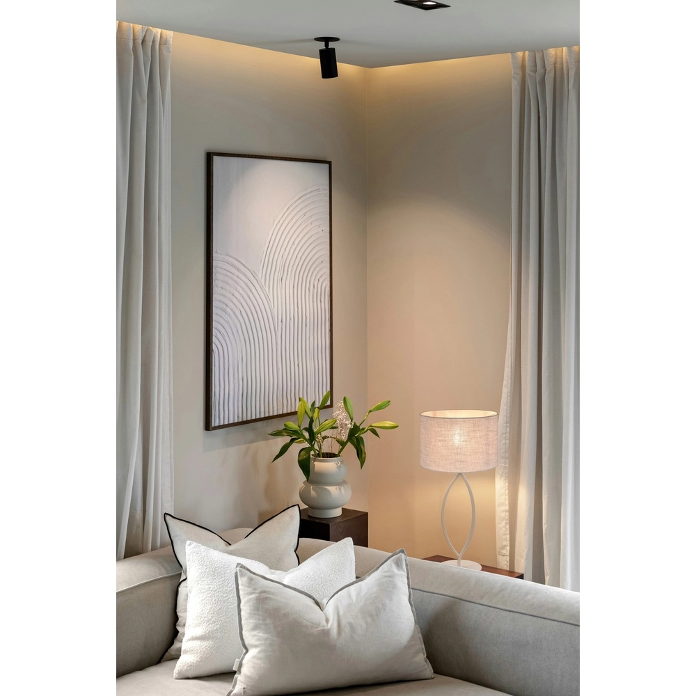 Table lamp Terry Duno beige terra Ø 37cm Masterlight 8718121437088