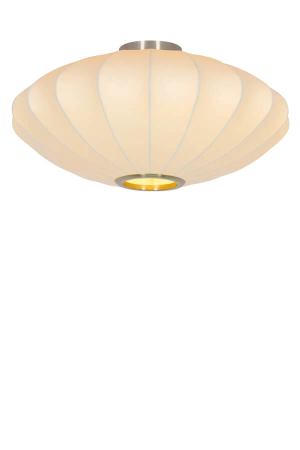 Japandi ceiling lamp Fay Ø 50cm white