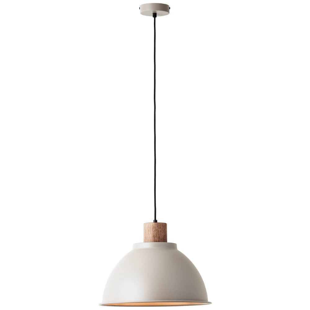 Pendant lamp Erena Ø 38cm taupe Brilliant 4004353413056