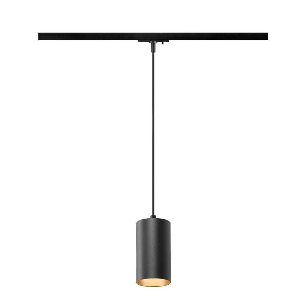 Pendant light for rail Asto Tube 1-phase black SLV 4024163306553