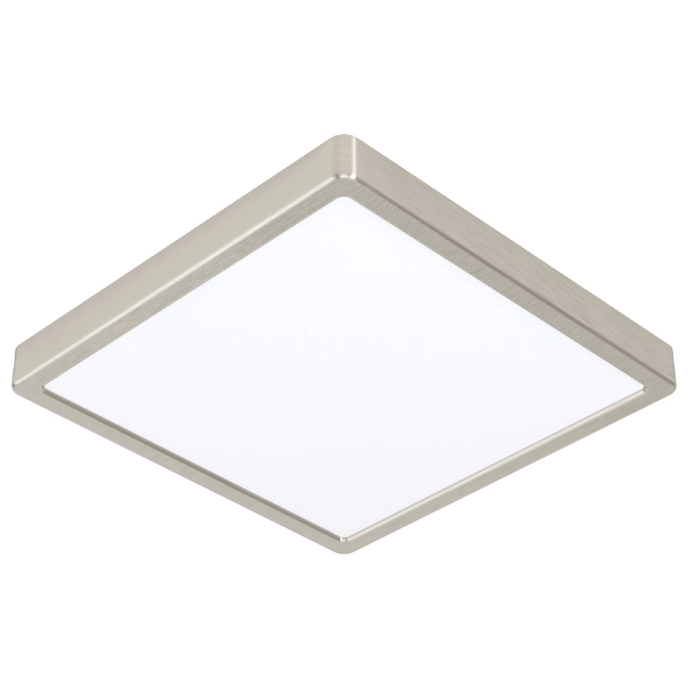 Square ceiling lamp Fueva 5 28.5cm - 3000K stainless steel