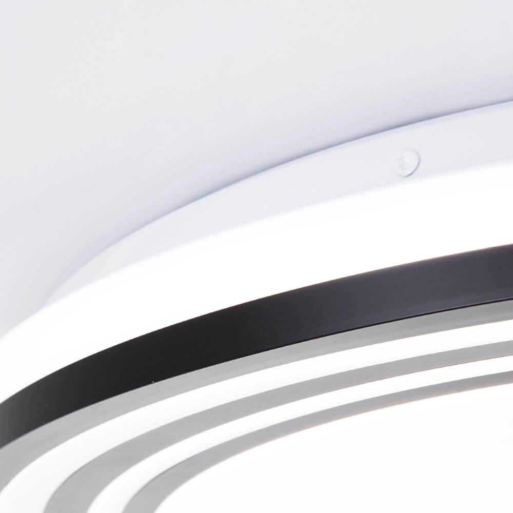 Black and white ceiling lamp Kobana Ø 49cm Brilliant 4004353426544