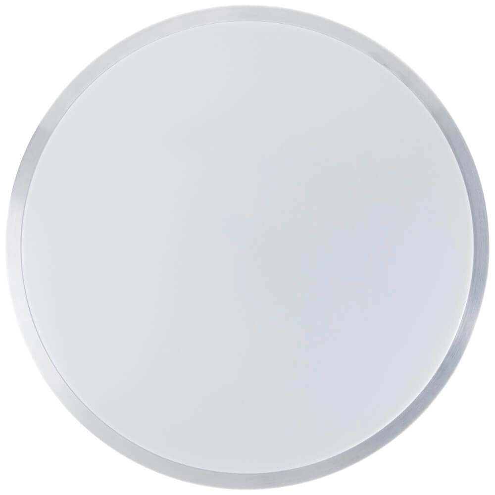 Nickel ceiling lamp Livius with white Ø 48.5cm Brilliant 4004353426483
