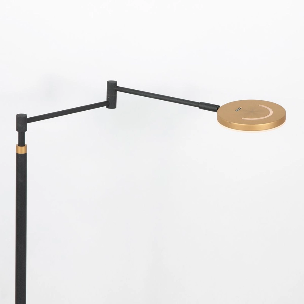 Design reading lamp Soleil black with gold cap Steinhauer 8712746177381