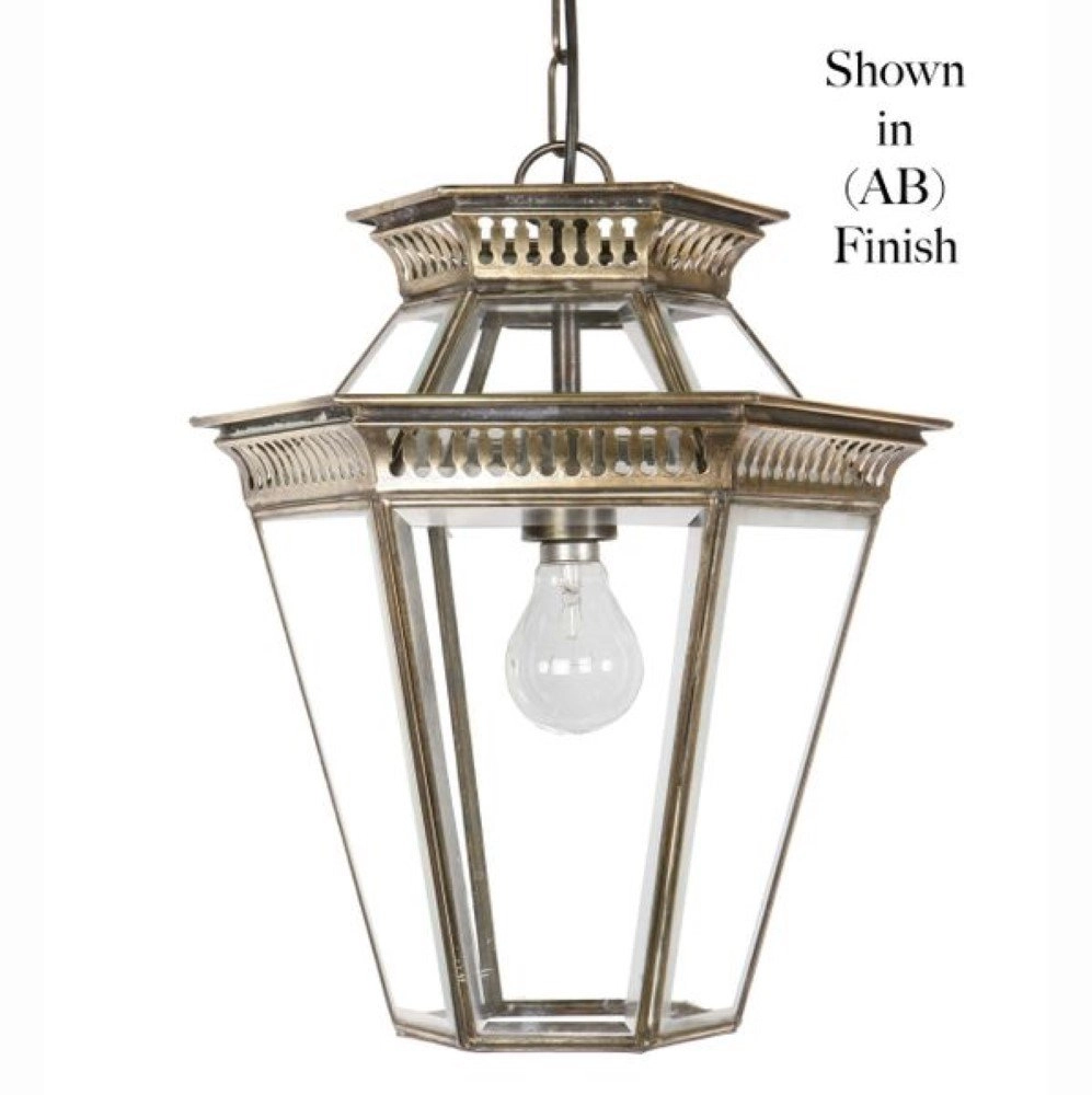 Antique pendant lamp Bevelled antique copper (ant) Limehouse