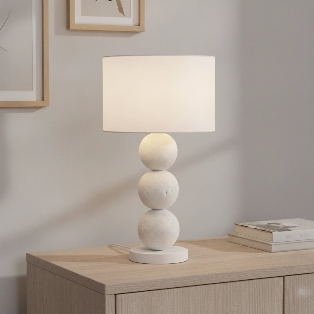 White table lamp Chamois design