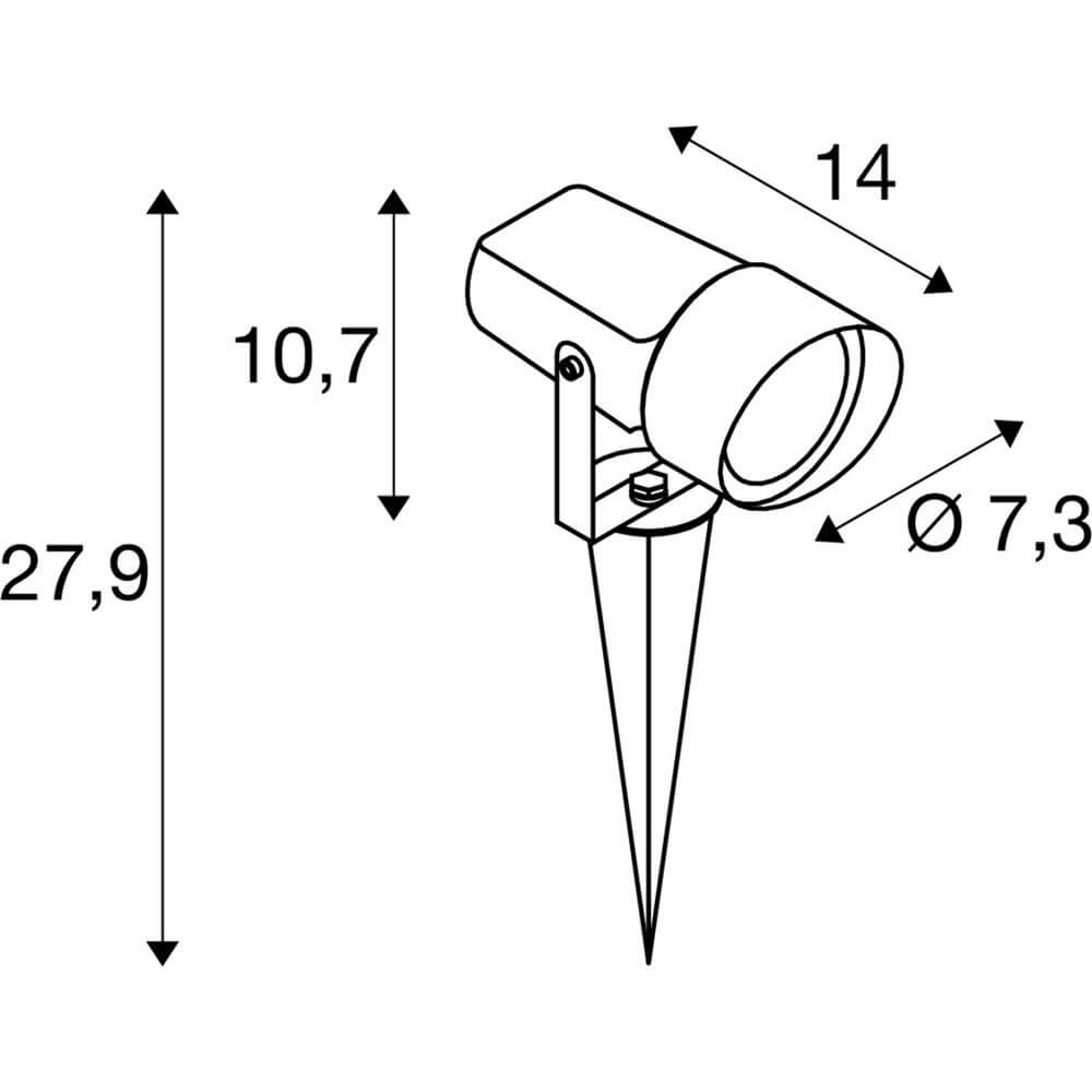 Tight spike spot Syna Shade with plug SLV 4024163295703