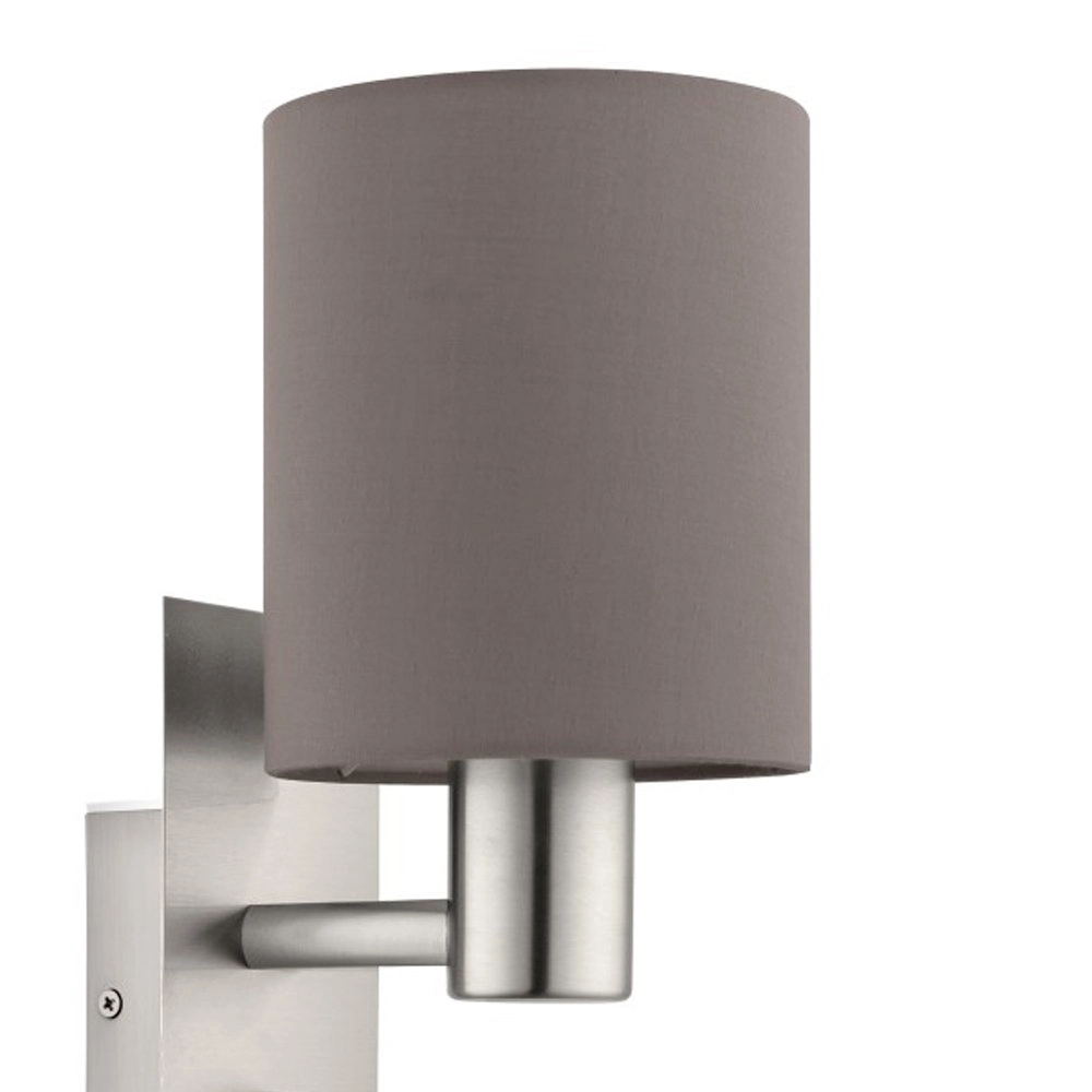 Wall lamp Pasteri brown shade with reading light Eglo 9002759964818