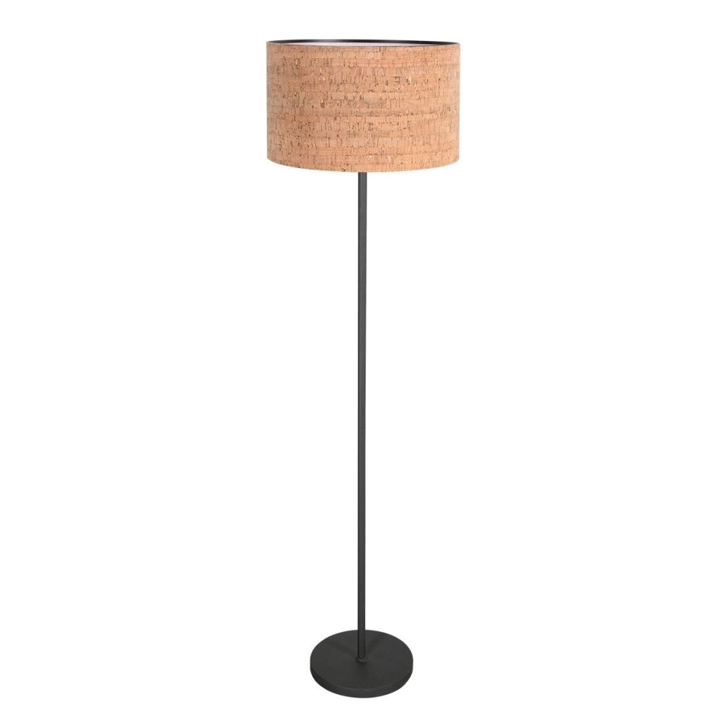 Floor lamp Noor with cork cap Ø30cm