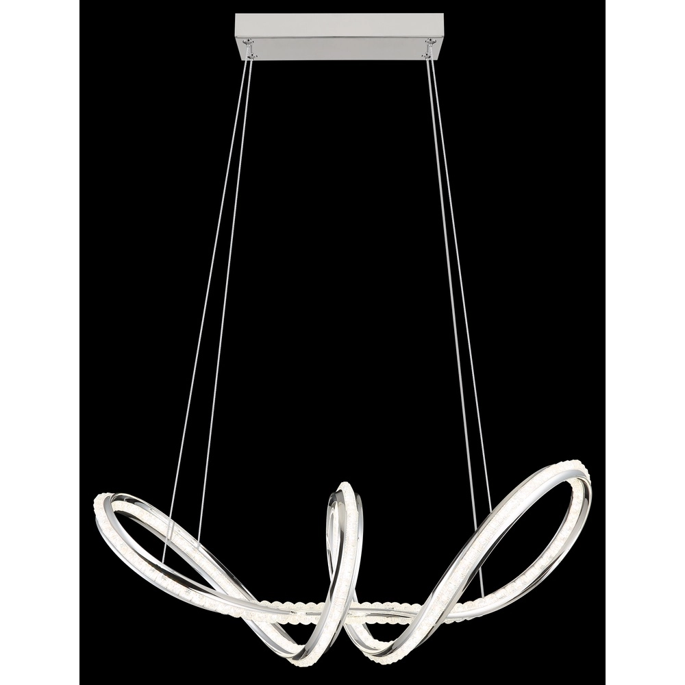 Modern pendant lamp Evangeline chrome Globo 9007371583201