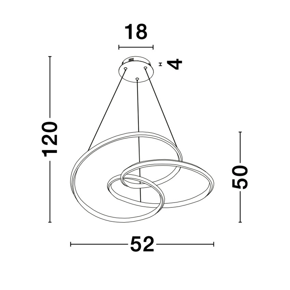 Design pendant lamp Menton white Lyora 5212017424297